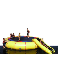 inflatable trampoline for children and adults water park equipment trampoline with inflatable water slide for kids