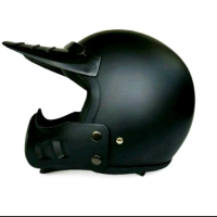 Moncong Helm cakil ll Tambahan Helm retro plus kancing ll Moncong Helm Retro Aksesoris Motor Motorcy