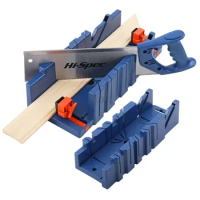 Mitre Saw Box Woodworking Gypsum Board Miter Saw Cabinets Carpentry Woodboard Cutting Fixing Clamp Oblique Angle Cutting Tools