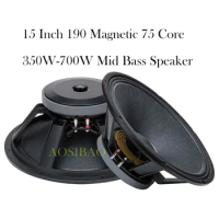 15 Inch Mid Bass Speaker 700W 8Ohm 190 Magnetic 75 Core Audio Mid Range Woofers Speaker Aluminum Basin Frame Hi-end Loudspeakers