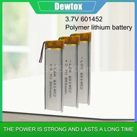 3.7V 500mAh 601452 Lithium Polymer LiPo Rechargeable Battery Cells for Mp3 MP4 Smart Watch GPS Bluetooth Headphone Toys