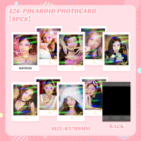 Bộ 3–9 thẻ ảnh lomo laser TWICE dạng 9 ô, chủ đề chúc mừng mùa 2026, gồm các thành viên: Chaeyoung, 