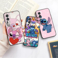 Stitch Angel Lilo Ohana For OnePlus Nord CE3 CE2 N300 N200 2T 11 10 10T 9 8 9RT 8T Pro Silicone Black Soft Phone Case Cover