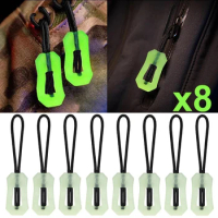 2Pairs Luggage 5# 8# 10# Zipper Sliders for Nylon Zippers Lock Hole Zip  Pull Handbag Password