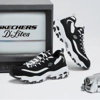 skechers shoes for men "D'LITES 1.0" dad shoes, simple, comfortable, warm man sneakers