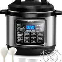 COMFEE’ 16 in 1 Electric Pressure Cooker,Multi Cooker,Non-Stick Pot,Yogurt Maker,Rice Cooker,Sauté Steamer, 8 Qt,Stainless Steel