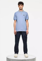 Weekend Offender MENS BLUE SHADOW LACHINE JACQUARD RIB COLLAR POLO