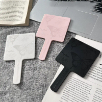 Vintage Square Butterfly Handheld Vanity Mirror Ellipse Abs Makeup cermin Spa Salun Makeup Tangan Ta
