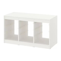 TROFAST 收納櫃框, 白色, 99x44x56 公分