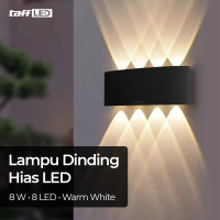 Lampu Dinding Hias Led Indoor Plastic 8 W 8 Led Warm White 8t Black
