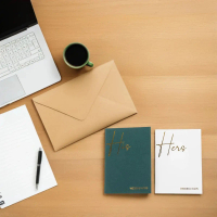 【L study】    2Pcs Wedding Vow Books Modern His Hers Ceremony Keepsake Notebook for Bride Groom Weddi