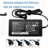 Original Chicony 20V 6A 120W AC Adapter Charger A17-120P2A A120A057Q For Intel NUC Laptop Power Supply 5.5x2.5mm
