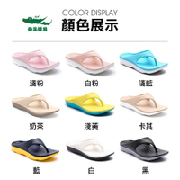 【台灣母子鱷魚專賣店】雙Q 彈力 紓壓 足弓 拖鞋 輕量 百搭 絕色雙Q．雙彈力紓壓y拖 BCU188 【全九色】【男女款】【直送日本】