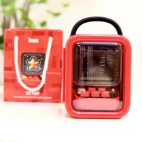 Divoom DITOO Pixel Bluetooth Wireless Speaker Chinese Red Mechanical retro mini computer model Smart Speaker alarm clock