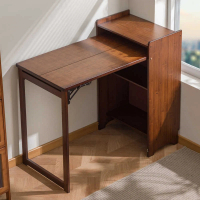 【匠俱】竹製折疊書桌 99×49×85CM(電腦桌 工作桌 書桌 工作檯 餐桌 置物架 收納 書架)