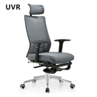 UVR Mesh Office Chair Ergonomic Backrest Household Swivel Chair Sedentary Comfort Boss Chair Sponge Cushion Gaming Chair