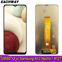 6.5" AMOLED For Samsung Galaxy A12 Nacho LCD A127F A127M A127U LCD Display Touch Screen Digitizer Assembly For Samsung A127 LCD