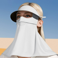 【巴黎精品】口罩防曬面罩-黑膠帽簷護頸男女配件4色a1fk16