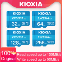 KIOXIA EXCERIA G2 MicroSD 128GB 64GB U3 V30 Flash Memory Card 256GB A1 Micro SD TF Card 32GB Class 10 High Read Speed 100MB/s