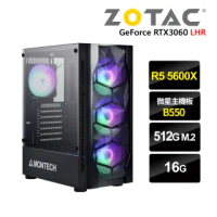 【NVIDIA】R5六核{枷蘿}RTX3060-12G獨顯電玩機(R5-5600X/微星B550/16G/512G_SSD)