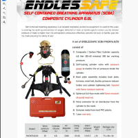 Breathing Apparatus SCBA Composite 6.8L like MSA/yean/hwayan/Jiangbo