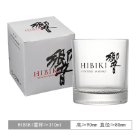 Hibiki Japanese Whiskey Crystal Glass Bourbon, Brandy & Cognac  Bar Rock Cup Color Gift Packaging