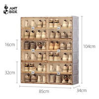 SKY - ANTBOX Rak Sepatu Tertutup Ready Stock 8- 40 Box Sepatu Lemari Sepatu Minimalis Pintu Transpar