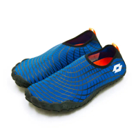 【LOTTO】男 多用途戶外休閒運動溯溪機能護趾水鞋 AQUWEAR系列(藍黑 0906 附收納袋)