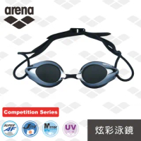 【arena】日本製 競賽款 防霧 炫彩鍍膜 泳鏡 防水 男女通用(AGL1900E)