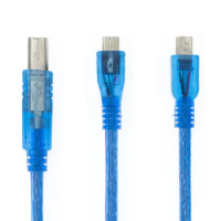 30CM USB Cable for Uno R3/Nano/MEGA/Leonardo/Pro Micro/DUE Blue High Quality A Type USB/Mini USB/Micro USB Cable For Arduino
