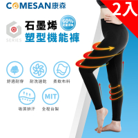 COMESAN 康森 石墨烯塑型機能褲(含60%石墨烯紗) 2件組