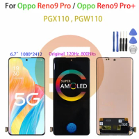 Original AMOLED For Oppo Reno 9 Pro Reno 9 Pro Plus PGX110 PGW110 Lcd Display Touch Screen Digitizer Assembly Repair Replacement