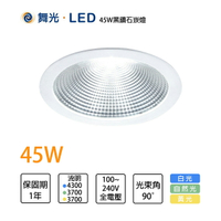 舞光 30W/45W 24.5公分崁孔 黑鑽石崁燈 RA90高演色性 適用6米 使用飛利浦COB模組【永光照明】%LED-24DOD