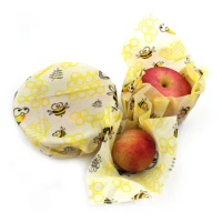 Random 2PCS Beeswax Food Wrap Reusable Eco Friendly Food Wrap Organic Natural Sustainable Fruit Storage