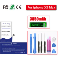 High Capacity 3850mAh Battery For iPhone XS MAX XSMAX 0 Cycles Mobile Phone Replacement Bateria + Free Tools