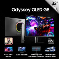 SAMSUNG S32FG812SC (32型/OLED/4K/240Hz/HDR True Black 400/抗眩光真霧面螢幕)