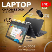 (Refurbished) ÀlaCarte | [360° Flip Touch] Lenovo 300e Chromebook Laptop (Intel Celeron/4GB RAM/16GB