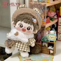 Evelyn Autumn and winter cheap stock 20cm cotton doll clothing set, autumn and winter plush doll cha