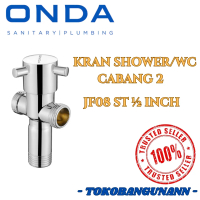 Stop Kran Cabang 2 Jet Shower/ WC Kloset Onda Original | Keran JF 08 ST 1/2 inch