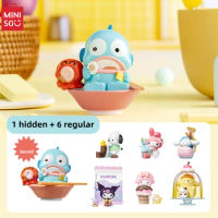 MINISO Sanrio Characters Colorful Food Series Blind Box Kawaii Collection Model Animation Ornaments Children's Toys BirthdayGift