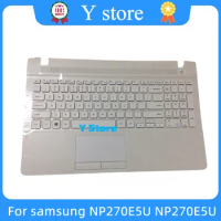 Y Store NEW Keyboard Palmrest Touchpad For Samsung NP270E5U NP270E5U NP270E5J NP270E5G NP270E5V NP270E5K WHITE Dark Blue