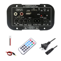 12V 24V Bluetooth Amplifier Board HIFI Bass Amplifier Board FM Subwoofer 30-120W For 10Inch Subwoofer Speaker