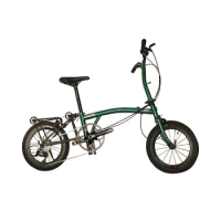 Crius 16 Inch Folding Bike 349 V Brake 9 Speeds Chrome-molybdenum Steel Frame Mini Bicycle