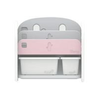 韓國 IFAM 書架收納組(白色收納盒x2)粉紅色