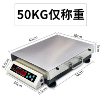 Portable commercial electronic platform scale 200 kg100 kg portable scale small animal pet scale scale