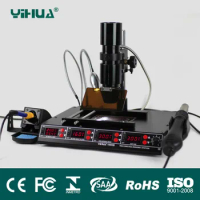 YIHUA1000B BGA Rework Station, Laptop Motherboard Repairing, BGA Machine, Reballing Kit, Welding, IR Station, SMD Tools