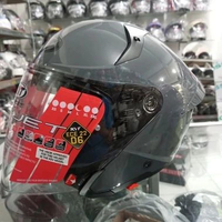 HELM KYT TTR JET GORILLA GREY ORIGINAL - Double Visor - DOT ECE SNI - Pinlock EQRS - M-XXL M