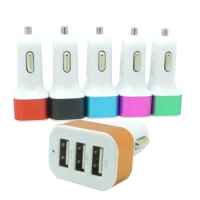 Universal Mobile Phone 3-Ports USB Car Charger Adapter Fast Charging For iPhone Xiaomi Huawei Samsung Android Phones