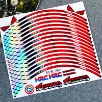 ชุด 16 ชิ้น สติ๊กเกอร์ตกแต่งล้อสะท้อนแสงสำหรับรถมอเตอร์ไซค์ HONDA ขนาด 17 นิ้ว สำหรับ HONDA XRM WAVE