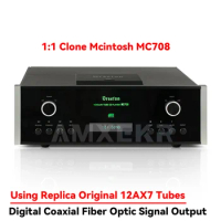 AMXEKR 1:1 Clone Mcintosh MC708 CD Player Pure Bile Vacuum Tube 12AX7 HIFI PCM1794 Lossless Dual Decoding RCA/XLR Output